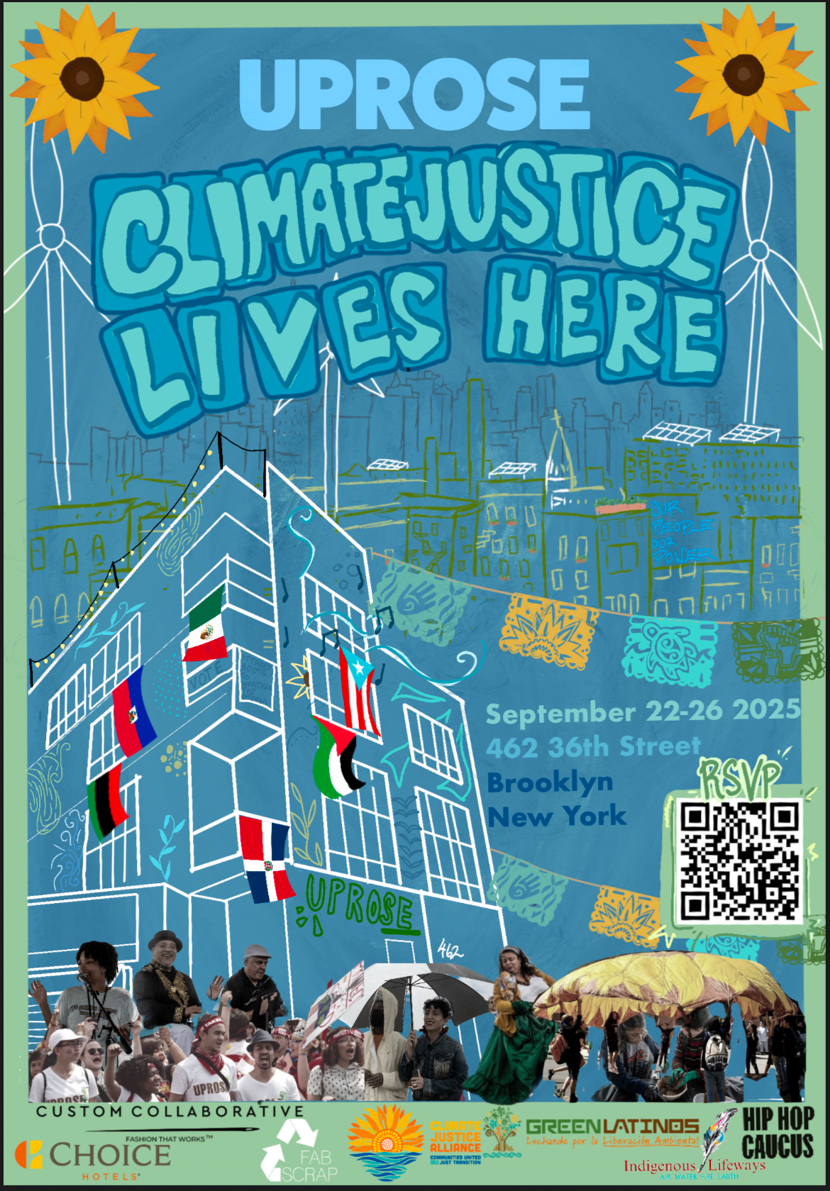Climate Justice Lives Here hero image